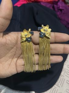 Gold Tassel Earrings