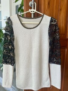 Vintage Floral Sleeve Top