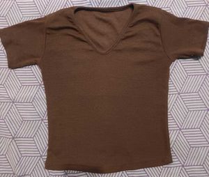 Pretty brown Crop Top