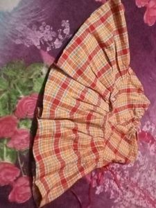 Plaid Ethnic Skirt