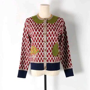 Cardigan With Patchwork Details