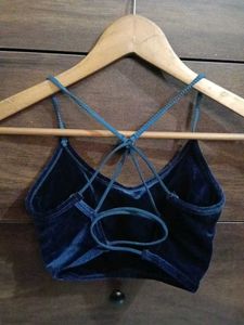 Velvet Crop Top