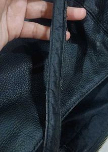 Black Leather Shoulder Bag