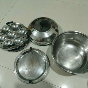 Big Sized Idli Maker With Mini And Steam Plate