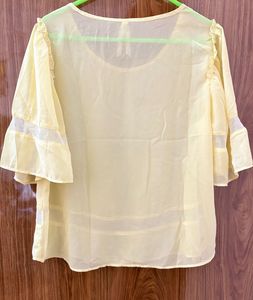 Sheer Yellow Top