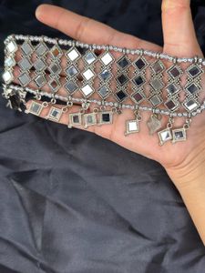 Mirrored Silver Necklace
