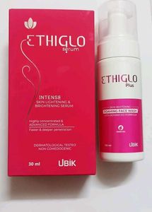 combo of Ethiglo Serum & Face Wash Kit