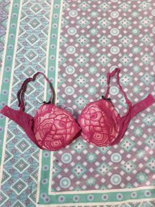 Pink Lace Bra