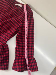 Crimson Cascade Elegant top