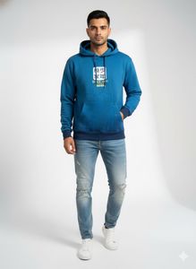 Blue Graphic Hoodie