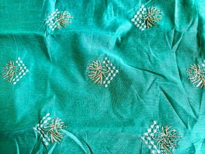 Teal Embroidered Kurti