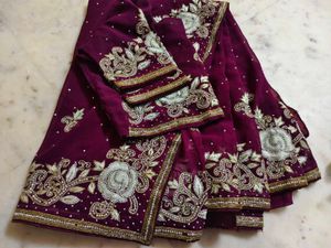 Purple Heavy 💜 Saree With Blouse ✨🔥🫰