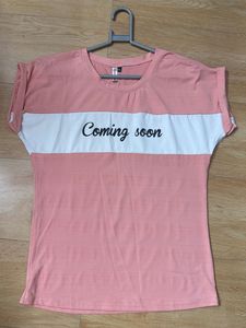 Peach Color Woman T-shirt