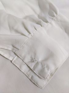 Embroidered Oversized White Shirt, unused
