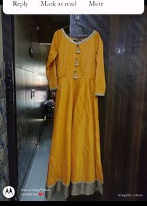 Beautiful Floor Lenght Gown With Dupatta..
