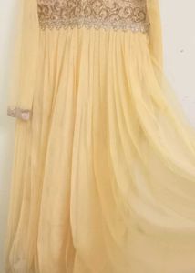 Yellow Gown Embroidery Work💛