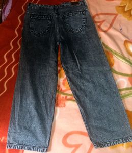 Greyish Black Baggy Jeans