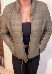 Olive Green Puffer Jacket (item 53)