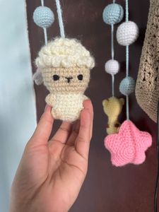 Handmade Crochet Baby Rattle