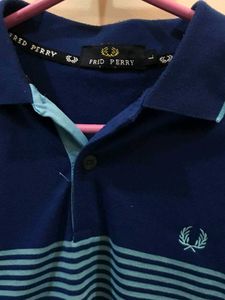 Fred Perry Polo Shirt - Navy Blue - And Black