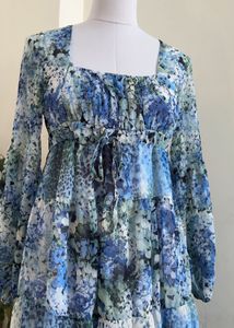 Floral Print Tiered Dress