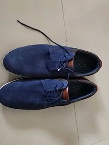 Blue Suede Casual Shoes