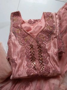 New Net Sharara Kurta Set