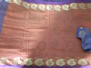 2 Combo Sarees - Embroidery Shiffon+Cotton