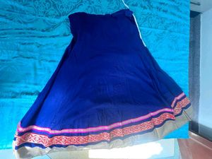 Elegant Blue Ethnic Skirt