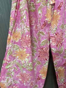 Pure Cotton Long Flare Palazzo For Waist 32 And 34