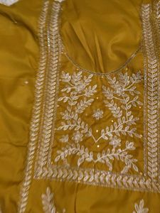 Elegant Mustard Dress Material