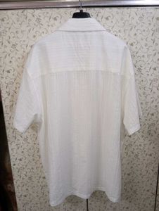 White Self Design Shirt