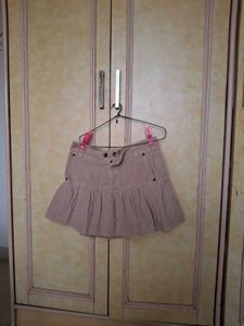 Tan Mini Skirt