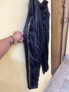 Vintage Studded Satin Pant Set