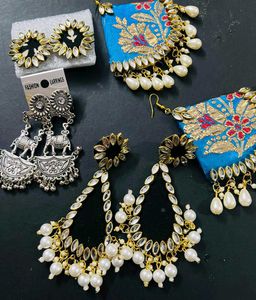 Hand Made 4 pair Combo Earrings