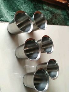 🥤Small Steel Glasses Set Of 6🥤