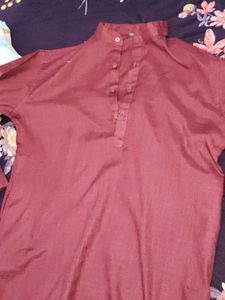 Maroon Kurta