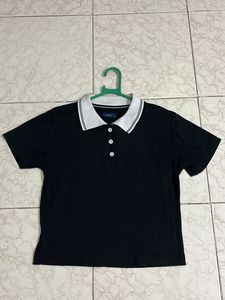 BLACK COLLER CROP TOP FOR WOMENS😍❤️