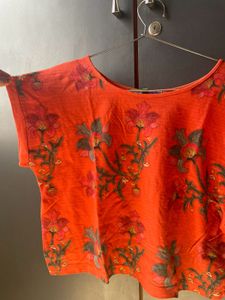 Orange Crop Top