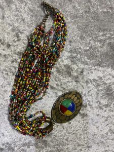Beaded Pendant Necklace