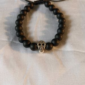 💀 adjustable Beaded Bracelet