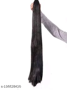Honbon Nakli Hair Synthetic Black Straight🖤