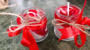 Rose Fragrance Scented Jar Candles Stylish