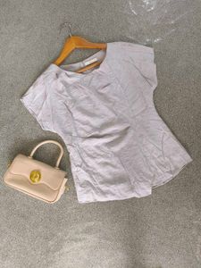 Korean Vintage Pale Gray  Top ❤️❤️