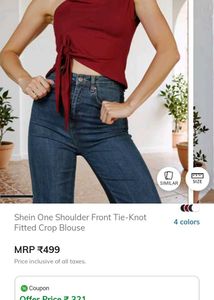 Stylish One Shoulder Crop Top