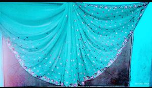 Floral Embroidered Saree