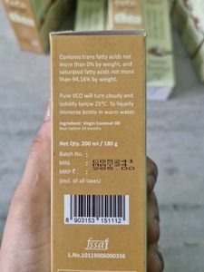 COCONUT OIL - EXTRA VIRGIN COLD PRESSED
