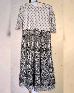 White Designed Anarkali Kurti 🕊️