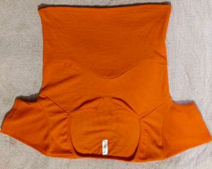 Orange Square Neck Top