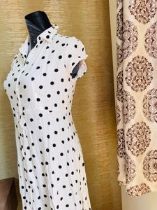 Polka Dot A Line Dress